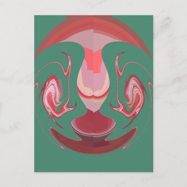 Maroon Majesty: Rustic Radiance Textured African  Postcard (Front)