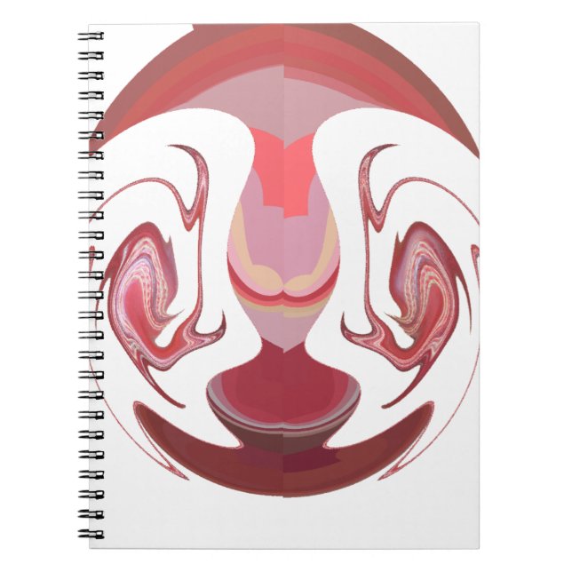 Maroon Majesty: Rustic Radiance Textured African  Spiral Notebook (Front)