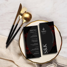 Maroon Minimal Elegant B&W Modern Islamic Wedding