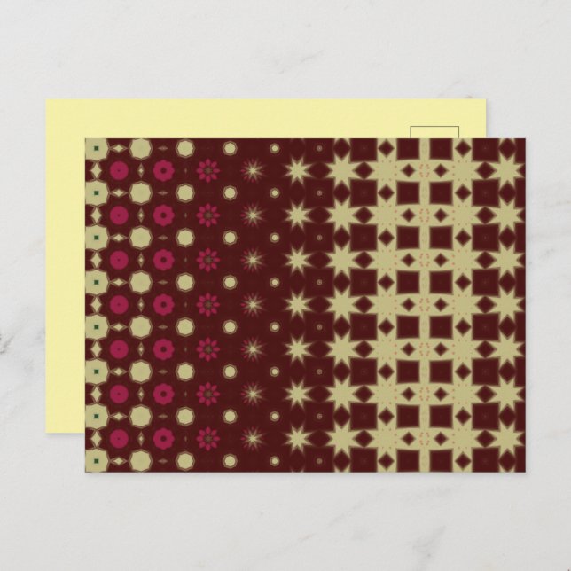 Maroon Modern Thank You Card (Front/Back)