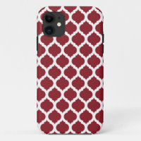 Maroon Moroccan Pattern iPhone 5 Case
