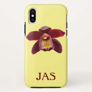 Maroon Orchids I Beautiful Red Floral Case-Mate iPhone Case