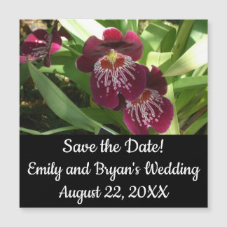 Maroon Orchids II Elegant Floral