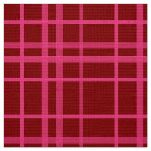 Maroon Pink Check Grid Plaid Design Fabric