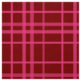 Maroon Pink Check Grid Plaid Design Fabric
