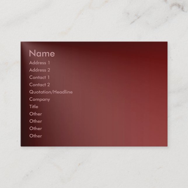Maroon Profile Card (Front)