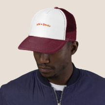 Maroon Quote Foam Personalised White Maroon-Cap