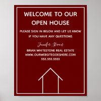 Maroon Real Estate Company Custom Open House