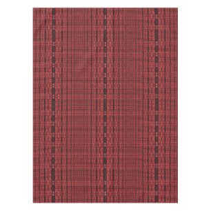 Maroon Red Black Pattern Tablecloth