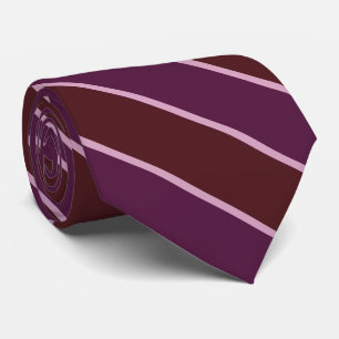 Maroon Red, Magenta And Pink Diagonal Stripes  Tie