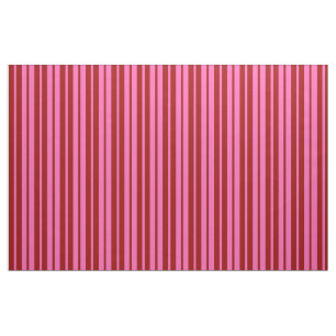 Maroon Red Pink Stripes Design Fabric