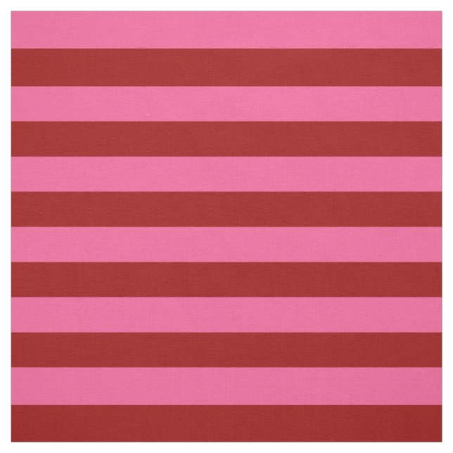 Maroon Red Pink Stripes Design  Fabric (Swatch)