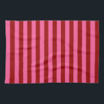 Maroon Red Pink Stripes Design  Tea Towel<br><div class="desc">Maroon dark red and pink stripes decorative horizontal seamless repeat pattern Design</div>
