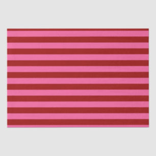Maroon Red Pink Stripes Design  Tissue Paper