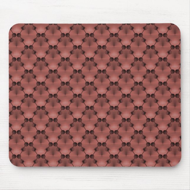 Maroon Retro Funk Circles Mousepad (Front)