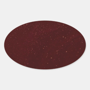 Maroon Sand Oval Sticker
