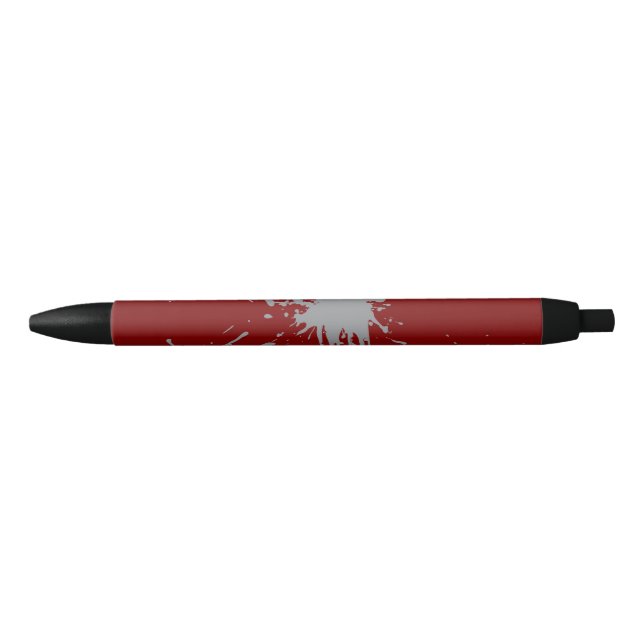 Maroon Silver Classic   Black Ink Pen (Front)