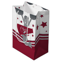 Maroon Silver Stars Cheer Cheer-leading Party