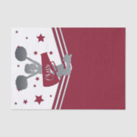 Maroon & Silver Stars Cheer Cheer-leading Party