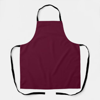 Maroon simple minimalist apron