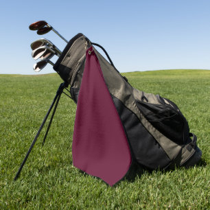 Maroon simple minimalist golf towel