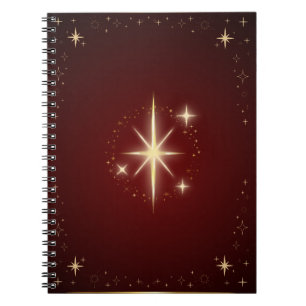 Maroon Star Notebook