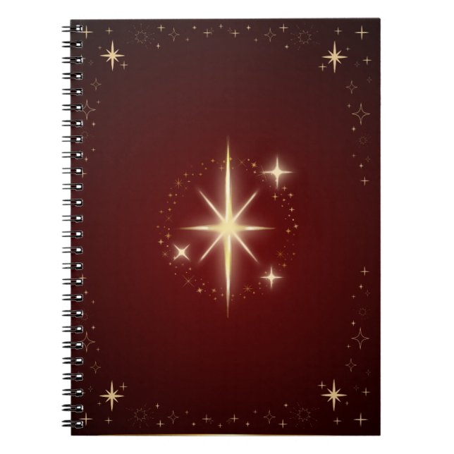 Maroon Star  Notebook (Front)