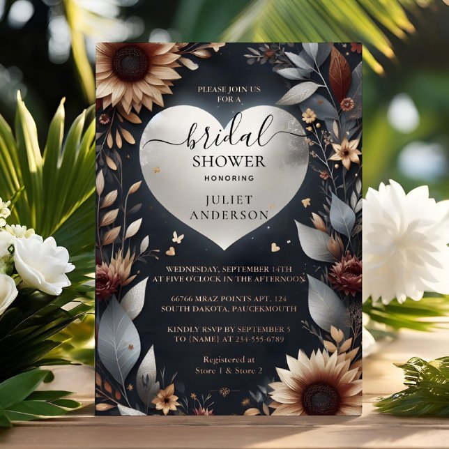 Maroon Traditional Fall Burgundy Bridal Shower (Creator Uploaded)