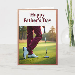 Maroon Trousers Fathers Day Card