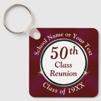 Maroon, White, 50th High School Reunion Souvenirs