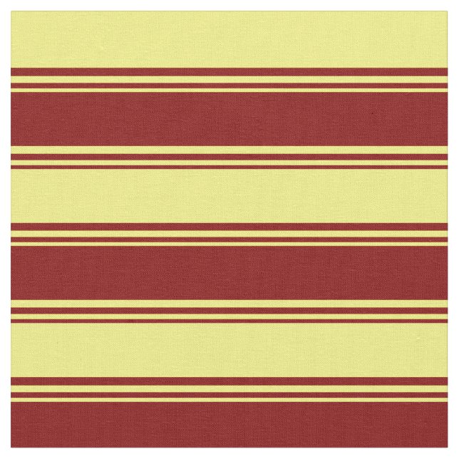 Maroon & Yellow Coloured Lines Fabric (Close Up)