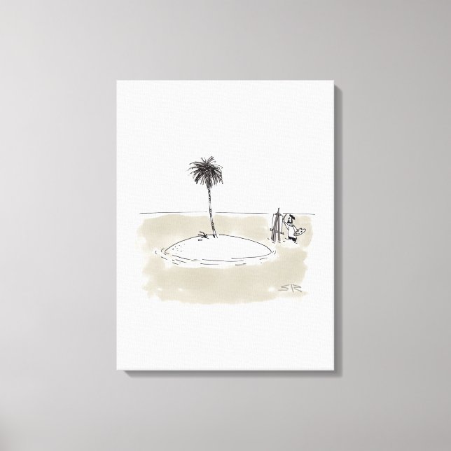 Marooned Painter canvas print (Front)