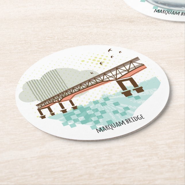 Marquam Bridge Portland Coaster (Angled)
