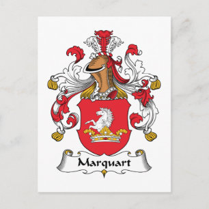 Marquart Family Crest Postcard