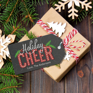 Marquee Cheer Holiday Gift Tag
