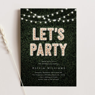 Marquee Lights Any Event Digital Party Invitation