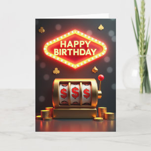 Marquee Lights Birthday Card