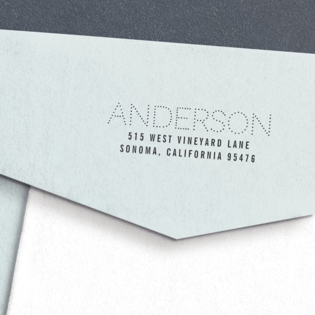 Marquee Lights Return Address Self-inking Stamp (Creator Uploaded)