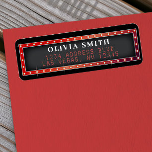 Marquee Sign Red & Black