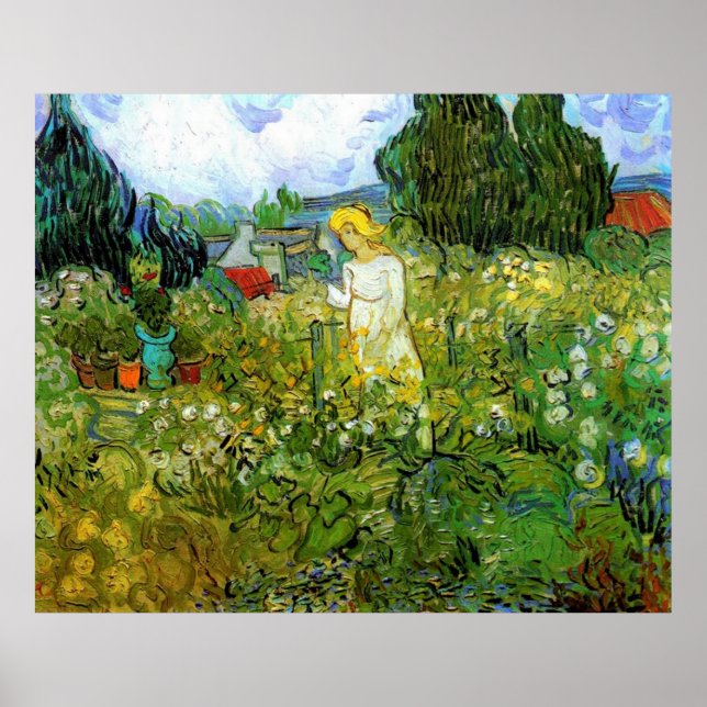 Marquerite Gachet in the Garden, Vincent van Gogh Poster (Front)
