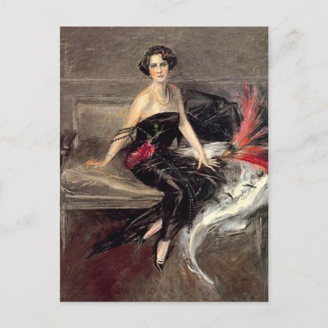 Marquesa de Pinar del Rio - Boldini Postcard (Front)