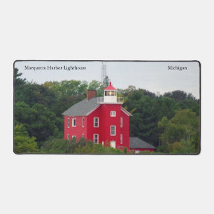 Marquette Harbour Lighthouse desk mat