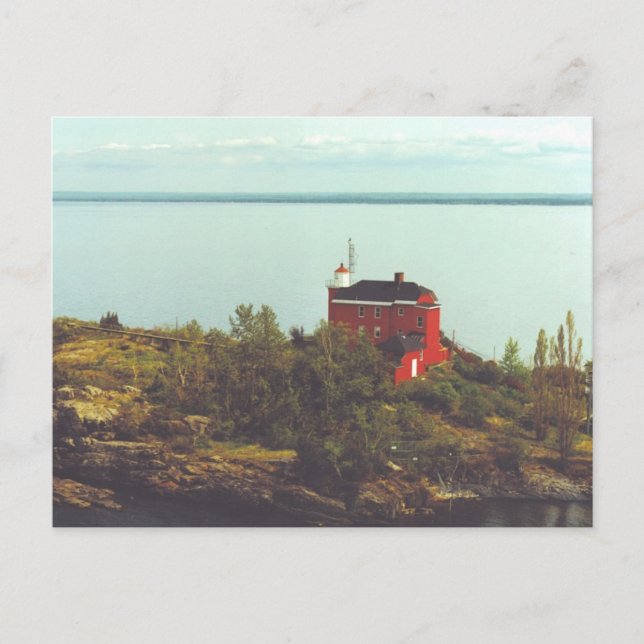 Marquette Harbour Lighthouse Postcard (Front)