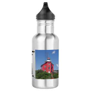 Marquette Harbour Lighthouse water bottle
