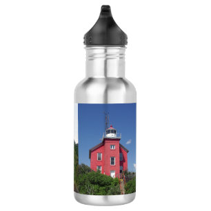 Marquette Harbour Lighthouse water bottle