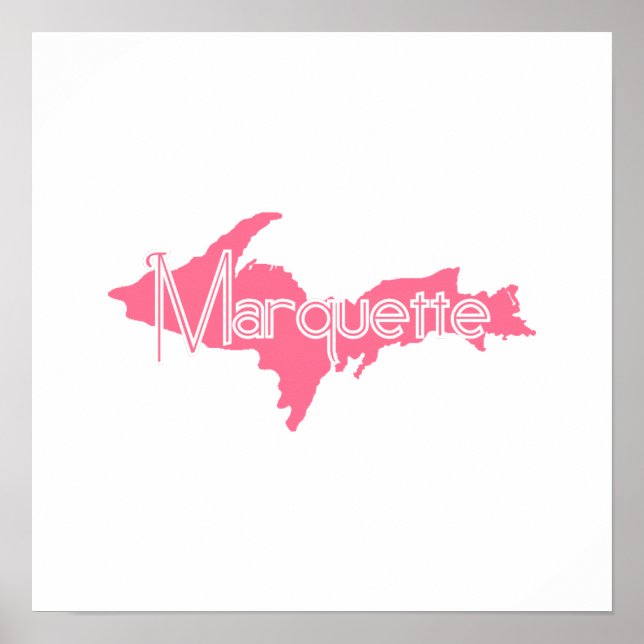 Marquette, Michigan Upper Peninsula Poster (Front)