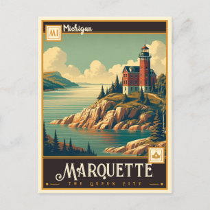 Marquette, Michigan Vintage Postcard