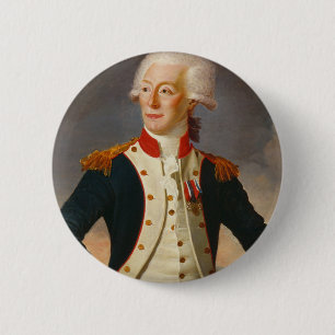 Marquis De Lafayette Portrait 6 Cm Round Badge