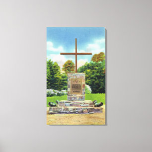 Marquis de Montcalm Monument Scene Canvas Print