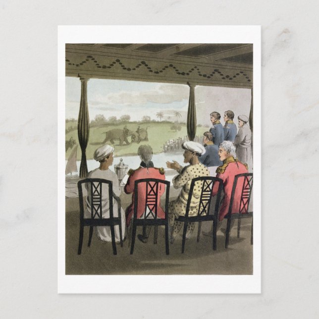 Marquis Wellesley and his Suite, at the Nabob of O Postcard (Front)